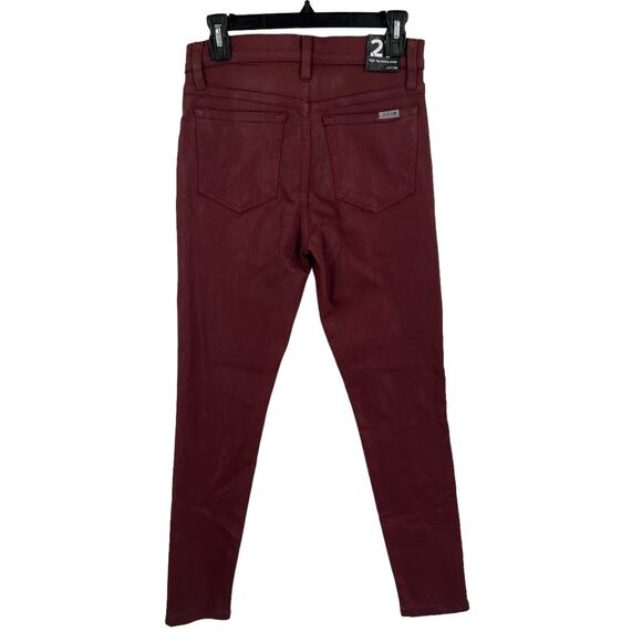 Joe's Jeans coated high rise skinny ankle brown size 27 - Picture 3 of 6